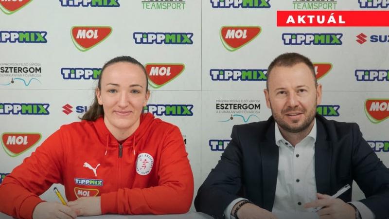 A válogatott kézilabdázó újabb szerződés-hosszabbítást kötött az Esztergom csapatával | M4 Sport